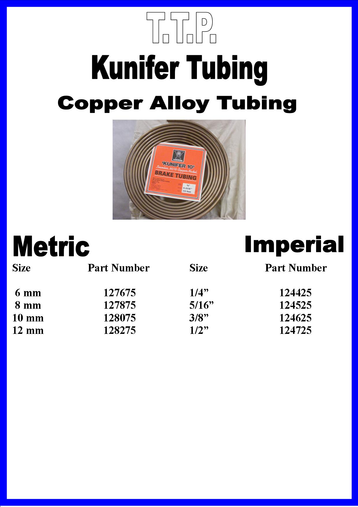 Truck & Trailer Kunifer Tubing