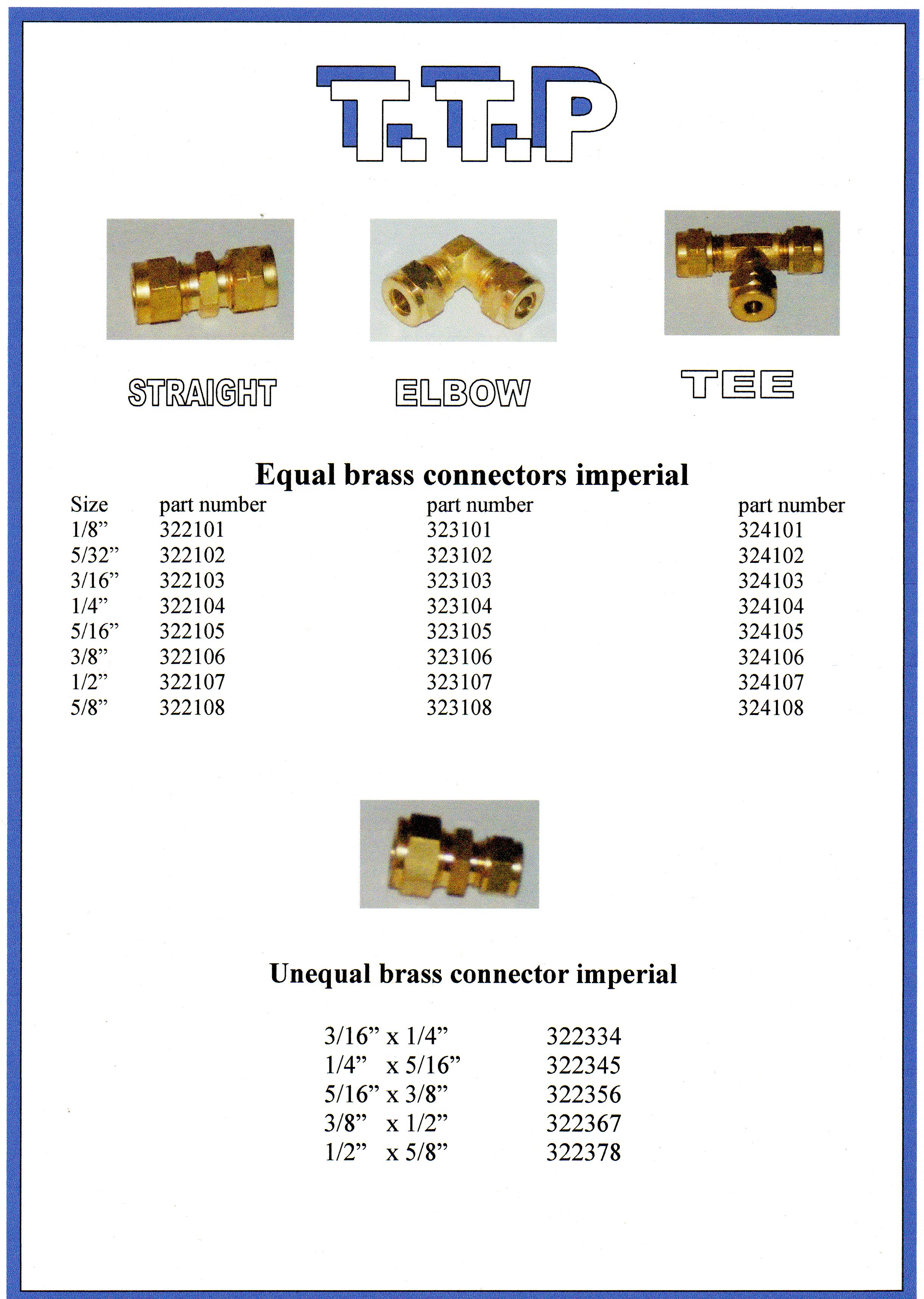 Truck & Trailer Brass Connectors