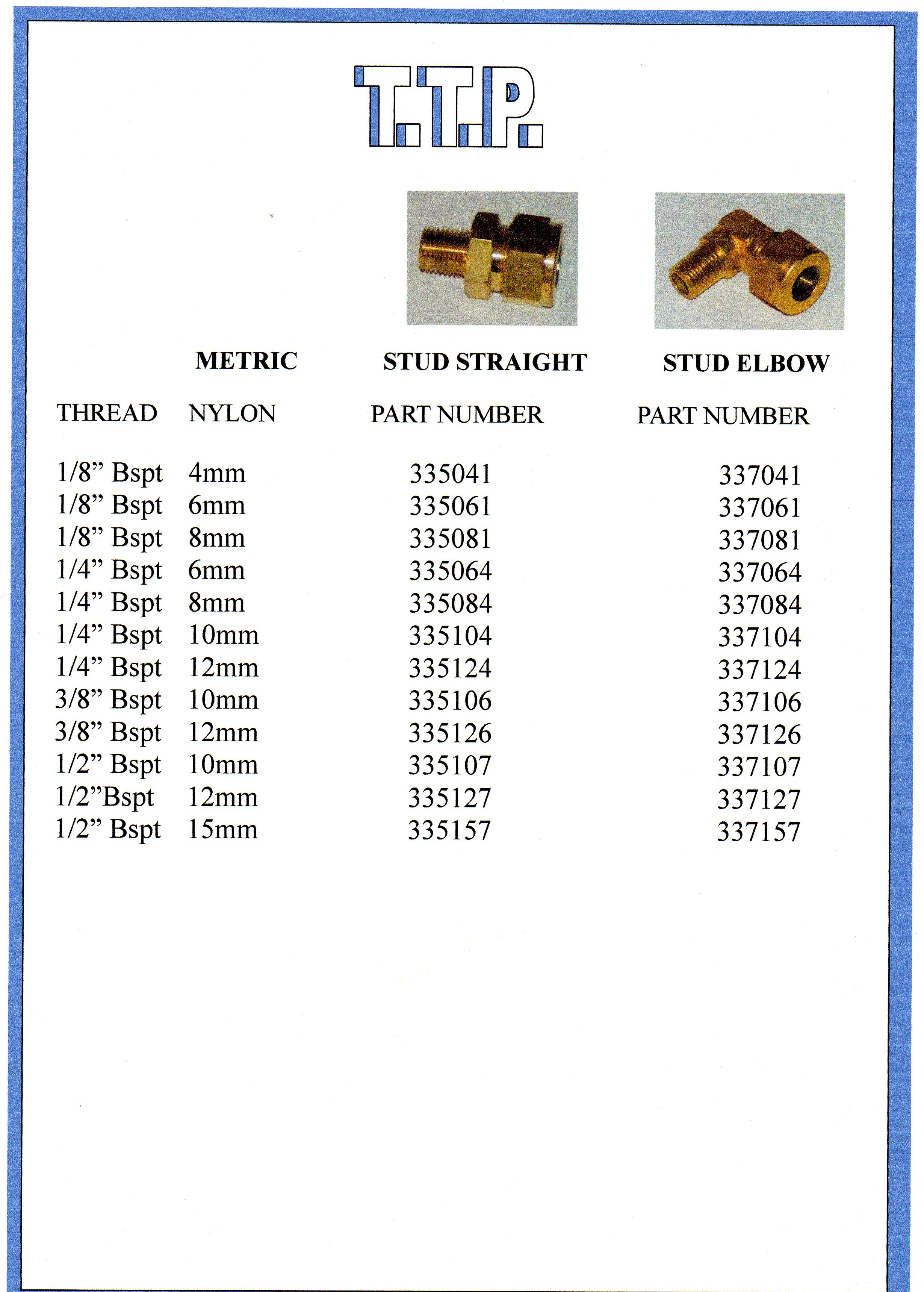 Truck & Trailer Brass Connectors 3